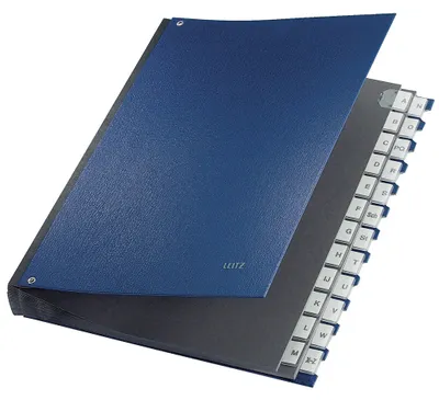 Image de Leitz 5924-00-35 5924 Classeur à levier A-Z - 24 compartiments, PP, bleu