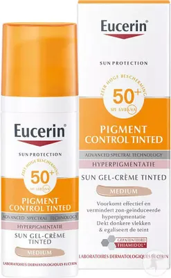 Obrázok produktu pre Ochrana pred slnkom Tónovací gél-krém na tvár s kontrolou pigmentov SPF50+ pre ženy 50 - Medium - Eucerin