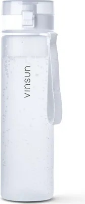 Produktbild von Trinkflasche 1L Sport Flasche Schraubverschluss BPA frei für Kohlensäure Vinsun