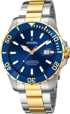 Immagine prodotto di Festina orologio da uomo Elegante orologio da polso in acciaio inossidabile argento oro UF20532/1