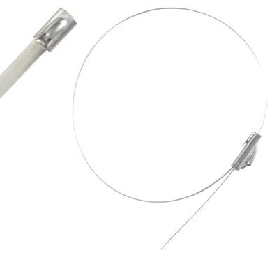 Produktbild von Kabelbinder Edelstahl 200x4,6mm 10 Stück
