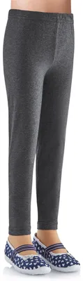 Produktbild von Ladeheid Mädchen Leggings aus Baumwolle LAMA03 (Graphite9, 116-122)