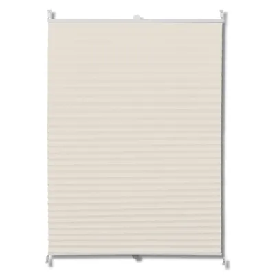 Zdjęcie produktu dla vidaXL Zacisk rolety plisowanej 90x125cm kremowy