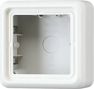 Produktbild von Jung CD 581 A WW Aufputz-Kappe 1-fach CD 500 alpinweiß