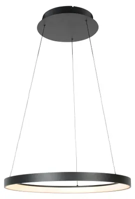 Zdjęcie produktu dla Lampa wisząca - czarny - Ringlede - metal - Ø 57cm - LED - 4612ZW - Steinhauer