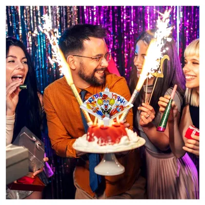 Image de 2 bougies surprises pour anniversaire, bougies à plumes réutilisables pour gâteaux et fêtes