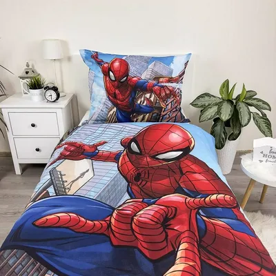 Immagine prodotto di Biancheria da letto in cotone 140x200 Spiderman Spider Man federa 70x90 Bambini25