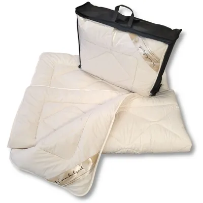 Produktbild von Merino Schafschurwolle + Zirbe Ganzjahresdecke Kuschelzeit  in 135x200 cm