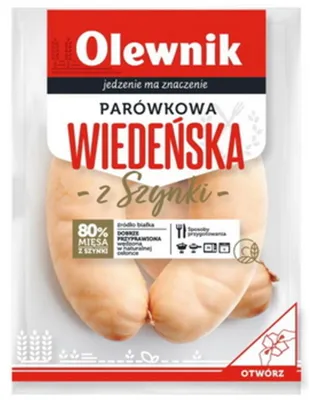 Obrázek produktu pro Vídeňské vepřové párky ze šunky 500 g