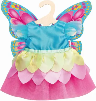 Produktbild von Puppen-Feenkleid Schmetterling 28-35cm