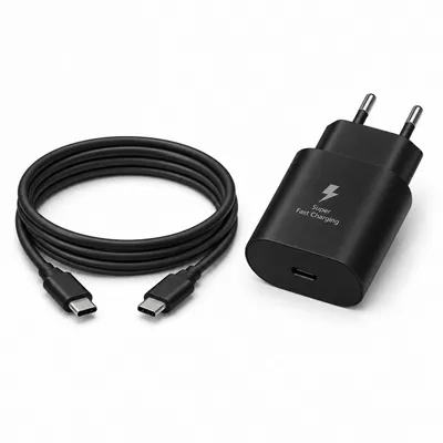 Produktbild von 25W Ladegerät für Samsung Galaxy mit 2m USB-C Ladekabel – USB-C Schnellladegerät Netzteil für S-Serie, Ultra, Plus, FE, A-Serie & Tab