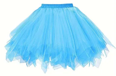 Produktbild von Boolavard 80er Jahre Tutu Rock für Erwachsene, mehrlagiger Tüll-Petticoat, Hallo