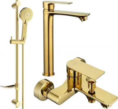 Produktbild von Mexen Royo DF40 Badewannenset, Gold - 72213DF40-50