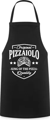 Produktbild von Spreadshirt Original Pizzaiolo Pizza Bäcker Kochschürze, One size, Schwarz