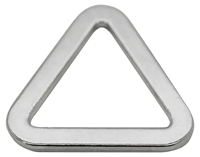 10 Metall Triangeln Dreiecke silberfarbene Ringe für Gurtband, Variantenwahl 25x25mm