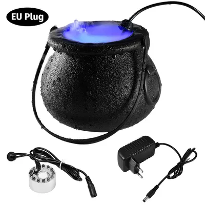 Produktbild von 12 LED Halloween-Hexeneimer mit Nebelmaschine