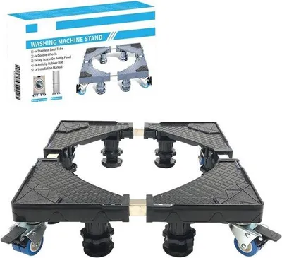Immagine prodotto di Kit di montaggio per lavatrici - Kit di montaggio per lavatrici - Base per lavatrici - Kit di montaggio per lavatrici con stazione di ricarica - Piattaforma di montaggio per lavatrici - Piattaforma di montaggio per lavatrici - Base per lavatrici