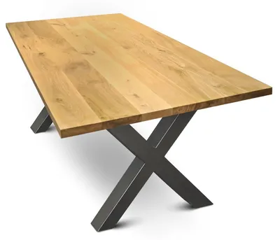 Produktbild von Massivholztisch gerade Kante 200cm x 100 cm