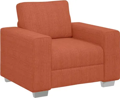 Produktbild von vidaXL Sessel Rot Orange 100x77x82 cm Cordstoff