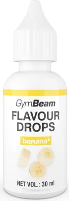 Produktbild von GymBeam - Flavour Drops, 30 ml, Banane