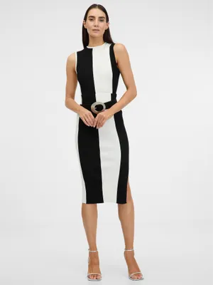 Produktbild von Orsay Schwarz-weißer Damen-Streifenrock 1000825660000__M