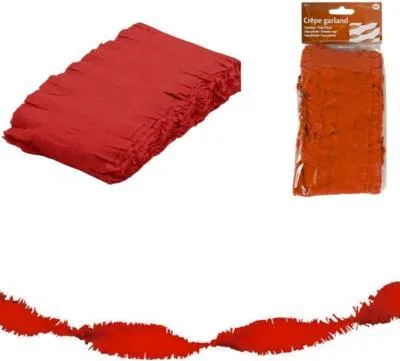 Produktbild von Folat Drehgirlande draiuguirlande Rot 6m x 8cm flammenhemmend
