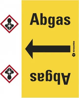 Produktbild von Dreifke® Rohrleitungsband Abgas, praxisbewährt, ab Ø 50mm, gelb/schwarz, 33m/...