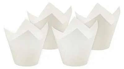 Produktbild von Backförmchen Ø 5 cm · 8,5 cm weiss "Tulip"
