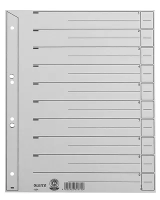 Produktbild von Leitz 16540085 Karteikarte Grau