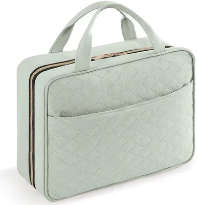 Immagine prodotto di Borsa da toilette da viaggio grande, verde menta, per donna
