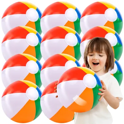 Produktbild von JOYIN 12 Stück Dia16 /40cm Wasserball aufblasbar,Strandball Aufblasbar, Wasserball Kinder und Erwachsene Sommer-Pool-Party-Spielzeug, Strand Spielzeug, Party Favors