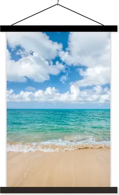 Produktbild von MuchoWow® Textilposter Strand - Meer - Sommer - Reisen 120x180 cm mit schwarzem Rahmen - Fotos
