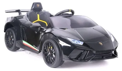 Produktbild von Elektro Kinderauto "Lamborghini Huracan" - lizenziert - 12V Akku, 2 Motoren- 2,4Ghz Fernsteuerung, MP3, Ledersitz+EVA-Schwarz