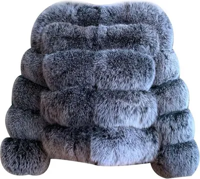 Produktbild von Damen Kunstpelz Mantel Kurzer Faux Pelz Winterjacke Kunstfell Oberbekleidung Einfarbig Dicker Parka Wintermantel, Damen , silbergrau, M
