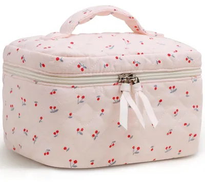 Immagine prodotto di Borsa da trucco estetica con motivo floreale