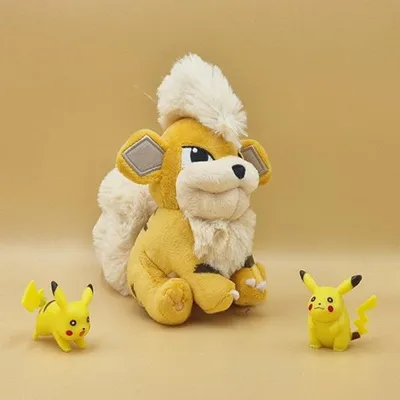 Produktbild von Pokemon Fukano Kuscheltier - 14 cm Plüschtier Growlithe