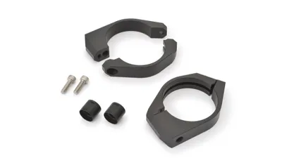 Produktbild von DAYTONA Gabelschellensatz mit Blinkerhalter Aluminium schwarz 49 mm