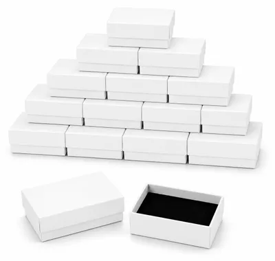 96 weiße Geschenkboxen aus Karton, 8 x 5 x 3 cm