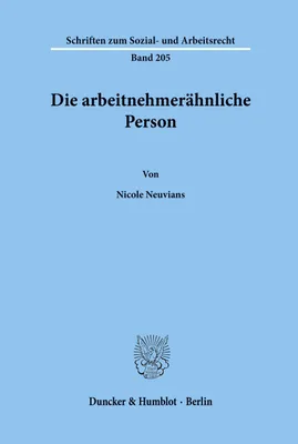 Produktbild von Die arbeitnehmerähnliche Person.