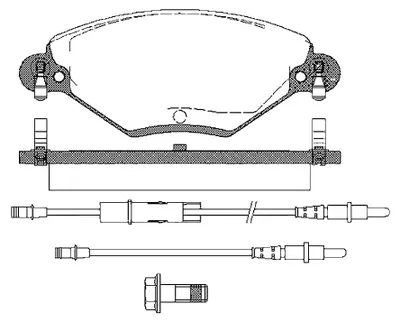 Produktbild von Bremsbelagsatz Scheiben 17,8 mm TRISCAN IAM-Expertise für u.a. CITROËN C5