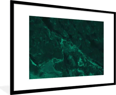Produktbild von MuchoWow® Gerahmtes Poster Marmor - Limette - Grün - Strukturiert - Marmoroptik 90x60 cm - Poster mit Schwarzem Bilderrahmen Wandposter Rahmen Foto Bilder - Wanddekoration - Fotos