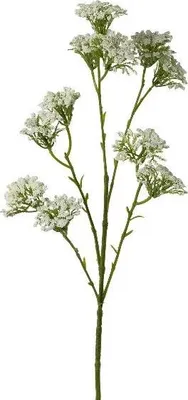 Produktbild von artplants.de Künstlicher Zweig Schafgarbe GRUNTO, weiß, 65cm - Deko Schafgarbezweig