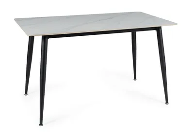 Immagine prodotto di Tavolo da pranzo JUSEF - 130x70, bianco / nero