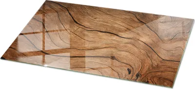 Zdjęcie produktu dla Natural Wood Pattern- Glass Kitchen Worktop - Szklany blat kuchenny - Nowoczesny blat kuchenny - Trwały blat kuchenny - Higieniczny blat kuchenny - Łatwy do czyszczenia blat kuchenny - 120x60 cm