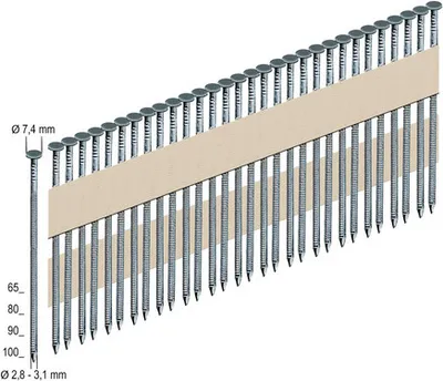 Produktbild von Rundkopfnägel Prebena RKP31/80BK 2000 St.