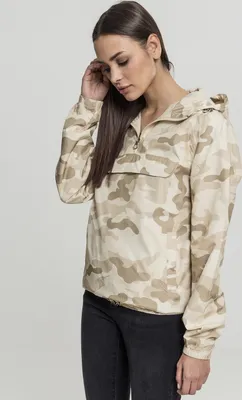Produktbild von Urban Classics Ladies - PULL OVER Jacke sand camo - XS
