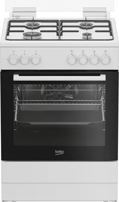 Image de Cuisinière gaz 72l 4 feux blanc - Beko - FBE62011WC - b100
