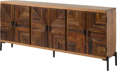 Produktbild von MASSIVMOEBEL24 Sideboard Altholz 206x40x93 natur lackiert LYON #111