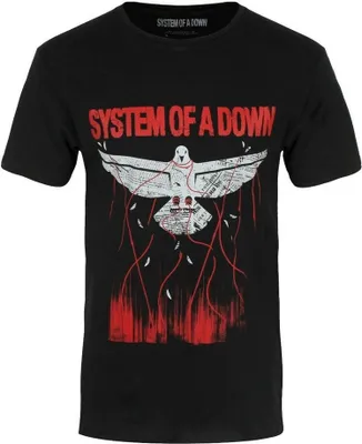 Image de System Of A Down - "Dove Overcome" T-shirt Homme/Femme Unie RO1737 (XXL) (Noir)