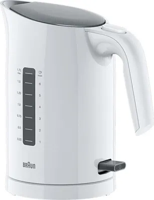 Obrázek produktu pro Braun WK 3110 WH, 1,7 l, 3000 W, Bílá, Indikátor úrovně vody, Bezkabelový